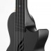 Cascha Carbon Fibre Concert Ukulele Set (Siyah)