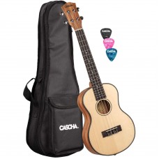 Cascha HH 2154 Maun Tenor Ukulele Set (Natural)