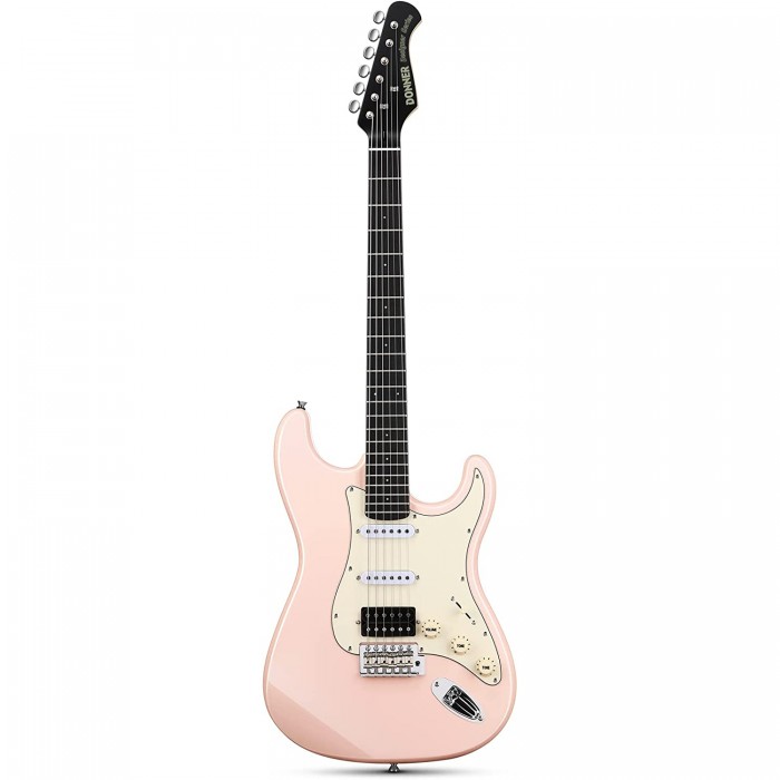 Donner Designer Series DST-200P Elektro Gitar Paketi (Pembe)