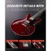 Donner DJP-1000 Semi-Hollow Elektro Gitar (Kırmızı)