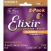 Elixir 16534 Nanoweb Phosphor Bronze 2'li Akustik Gitar Teli (11-52)