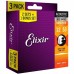 Elixir 16539 Nanoweb Bronze 3'lü Akustik Gitar Teli (12-53)