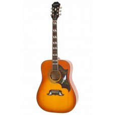 Epiphone Dove Studio - Solid Top Fishman Sonitone Elektro Akustik Gitar (Violin Burst)