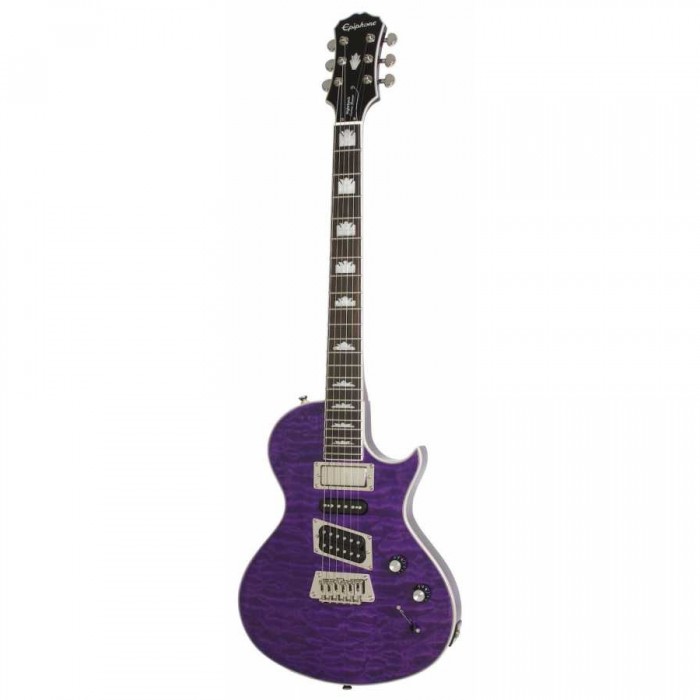 Epiphone E-Club Limited Edition Nighthawk Custom Quilt Elektro Gitar (Trans Purple)