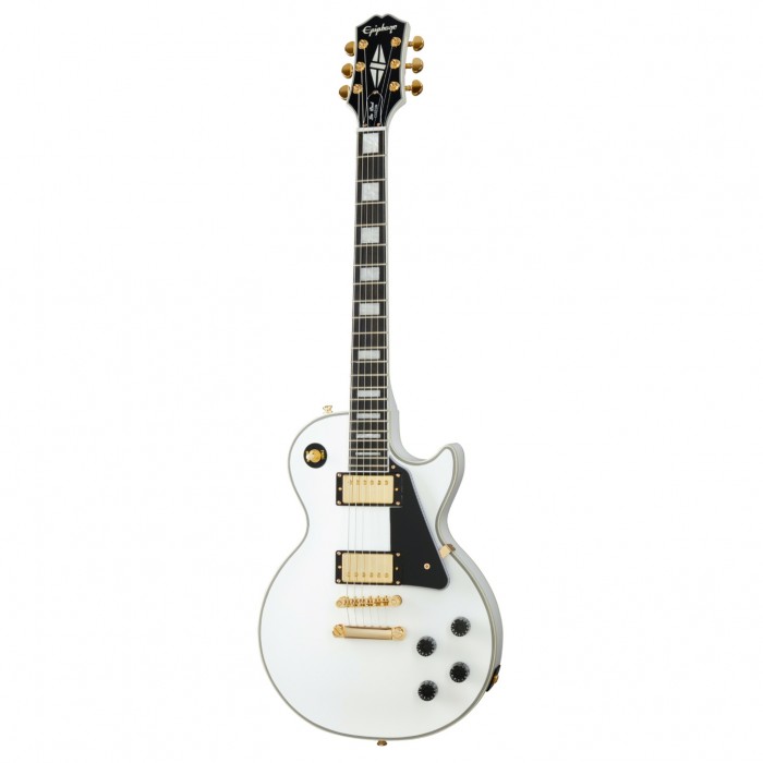 Epiphone EILCAWGH1 Les Paul Custom Elektro Gitar (Alpine White)