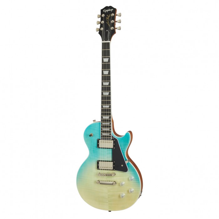 Epiphone Les Paul Modern Figured Elektro Gitar (Caribbean Blue Fade)