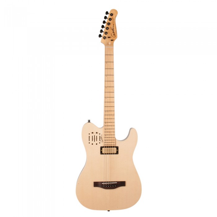 Godin Acousticaster Natural Dlx Mn Elektro Akustik Gitar (Natural)