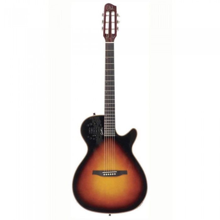 Godin Multiac Steel Duet Ambiance HG Elektro Akustik Gitar (Sunburst)
