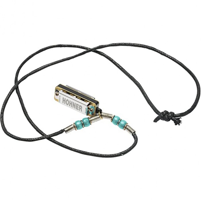 Hohner M38N-LB Mini Mızıka Kolye (Light Blue)