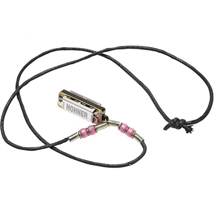 Hohner M38N-PI Mini Mızıka Kolye (Pink)