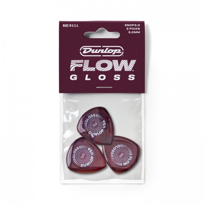 Jim Dunlop 550P3.0 Flow Gloss 3lü Pena