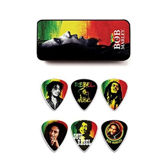 Jim Dunlop Bob Marley Rasta 6lı Pena Seti (Thin)