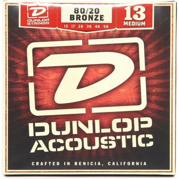 Jim Dunlop DAB1356 Medium 80/20 Bronze Akustik Gitar Teli (13-56)