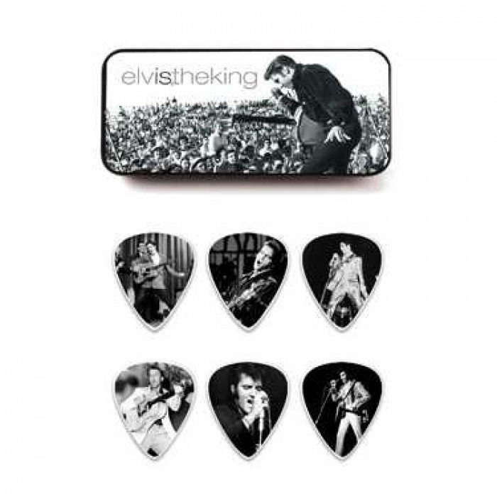 Jim Dunlop Elvis The King Collection 6lı Pena Seti (Medium)