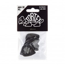 Jim Dunlop Tortex Black Jazz III XL Pena (1.35mm)