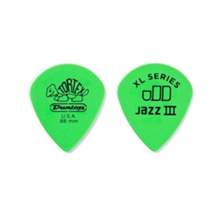Jim Dunlop Tortex Green Jazz III XL Pena (0.88mm)