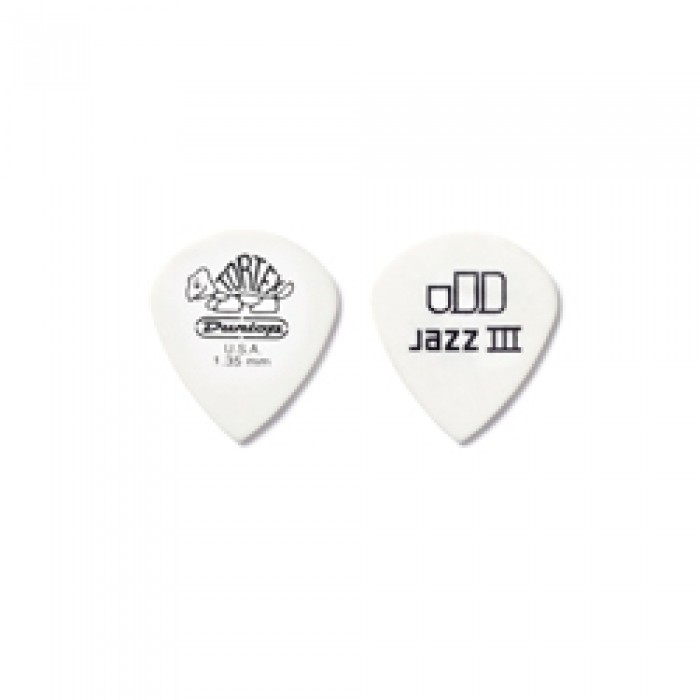 Jim Dunlop Tortex White Jazz III 12li Pena Seti (1.35mm)
