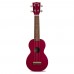 Mahalo Kahiko Serisi MK1TRD Soprano Ukulele (Transparent Red)