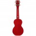 Mahalo Kahiko Serisi MK1TRD Soprano Ukulele (Transparent Red)