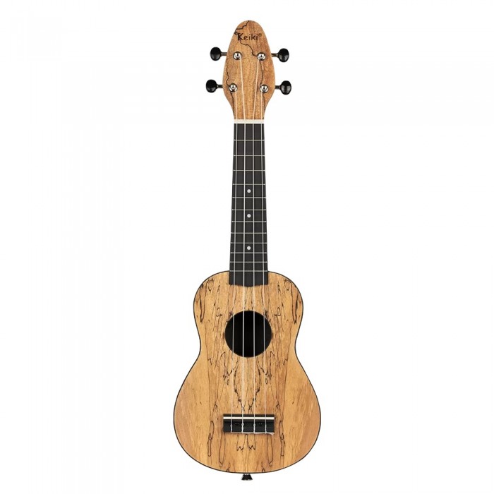 Ortega K3-SPM Keiki  Soprano Ukulele Set (Spalted Maple)
