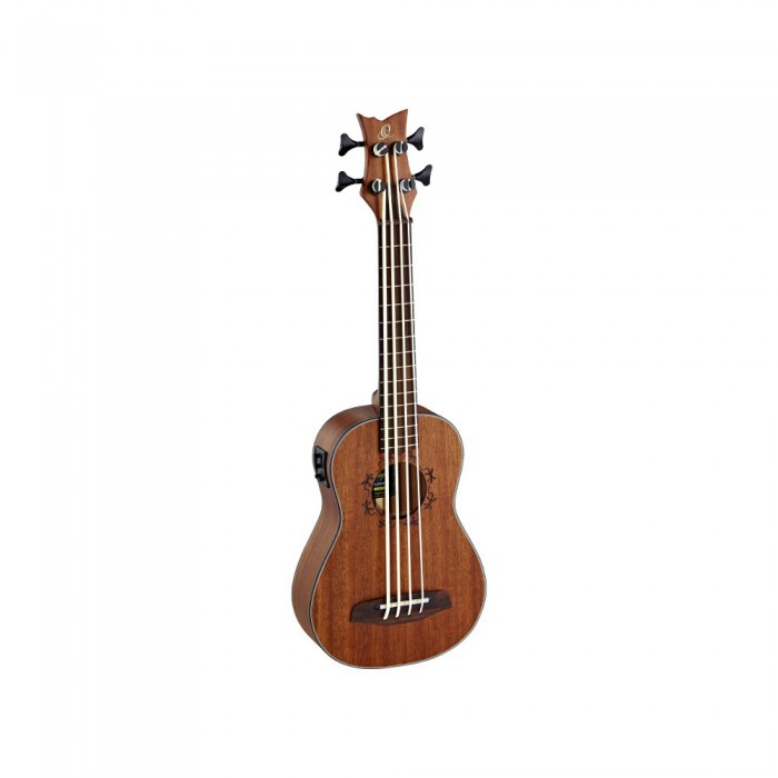 Ortega LIZZY-BS-GB Elektro Bariton Ukulele (Maun Lizard)