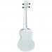 Ortega RUSILVER Concert Ukulele  (Transparent Silver)