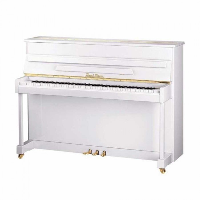 Pearl River UM115 M5 Silent Akustik Duvar Piyanosu (Parlak Beyaz)
