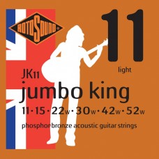 Rotosound JK11 Jumbo King Bronz Akustik Gitar Teli (11-52)