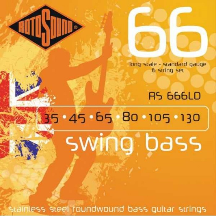 Rotosound RS666LD Swing 6 Telli Bass Gitar Teli (35-130)