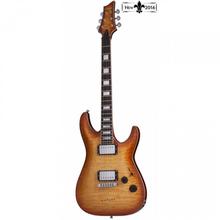 ​​​​​​Schecter C-1 Custom Elektro Gitar (Natural Vintage Burst)