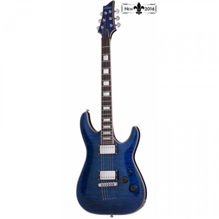 Schecter C-1 Custom Elektro Gitar (Trans Midnight Blue)