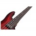 Schecter C-4 Custom Bas Gitar (Trans Crimson Stain)