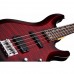 Schecter C-4 Deluxe Bas Gitar (Crimson Red Burst)