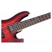 Schecter C-5 Custom Bas Gitar (Trans Crimson Stain)
