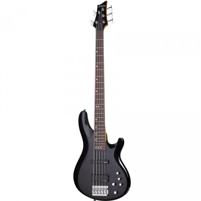 Schecter C-5 Deluxe Bas Gitar (See-Thru Black)