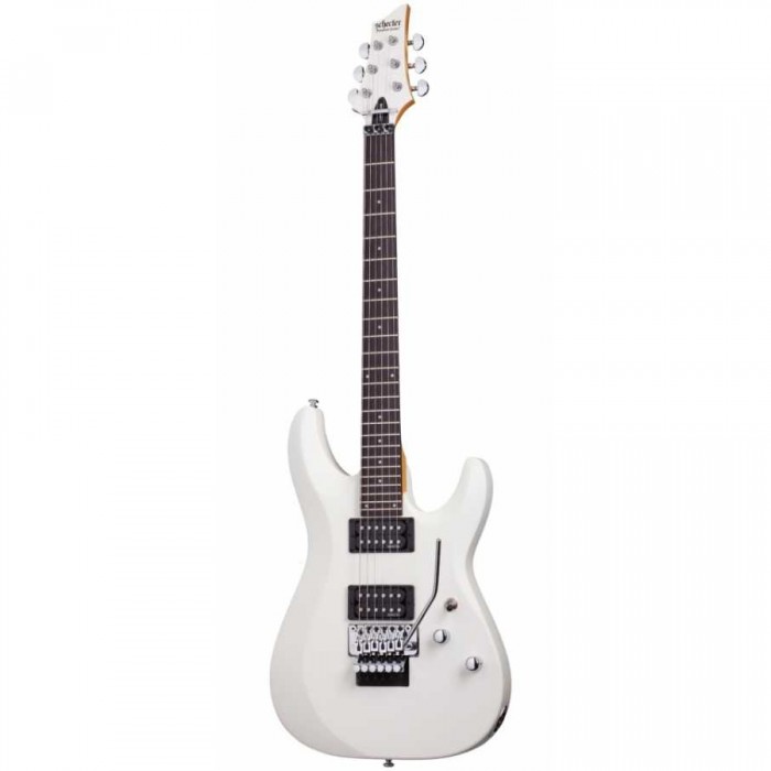 Schecter C-6 FR Deluxe Elektro Gitar (Satin White)