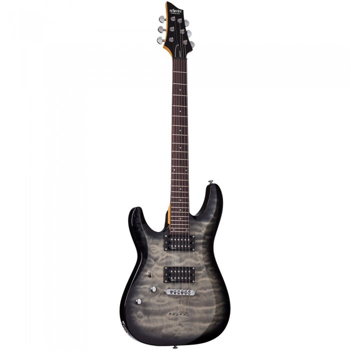 Schecter C-6 Plus LH Solak Elektro Gitar (Charcoal Burst)