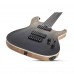 Schecter C-7 SLS Elite 7 Telli Solak Elektro Gitar (Black Fade Burst)