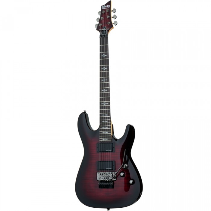 Schecter Demon-6 FR Elektro Gitar (Crimson Red Burst)