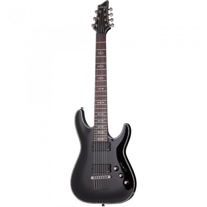 Schecter Hellraiser C-7 7 Telli Elektro Gitar (Siyah)