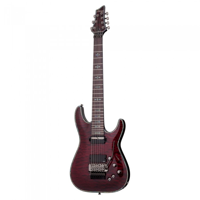 Schecter Hellraiser C-7 FR S 7 Telli Elektro Gitar (Black Cherry)
