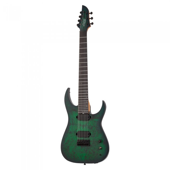 Schecter Keith Merrow KM-7 MK-III Standard 7 Telli Elektro Gitar (Toxic Smoke Green)