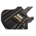 Schecter Synyster Custom FR Elektro Gitar (Gloss Black & Gold Stripes)