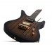 Schecter Synyster Custom FR Elektro Gitar (Gloss Black & Gold Stripes)