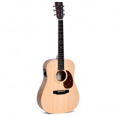 Sigma DSME Dreadnought Short Scale Elektro Akustik Gitar (Natural)