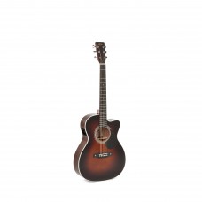 Sigma OMTC-1E-SB Cutaway Elektro Akustik Gitar (Sunburst)