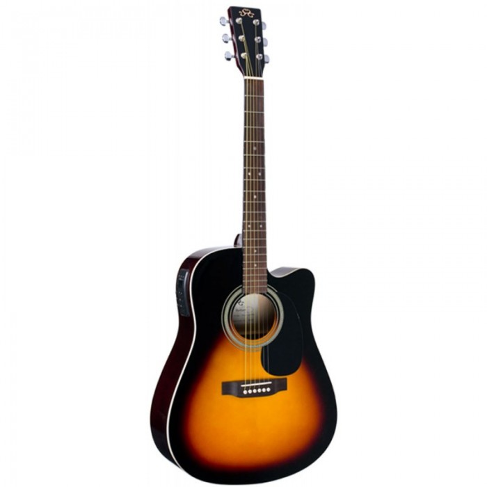 SX MD160CE/VS Elektro Akustik Gitar (Vintage Sunburst)