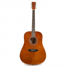 Sx SD104GBR Akustik Gitar (Parlak Kahverengi)