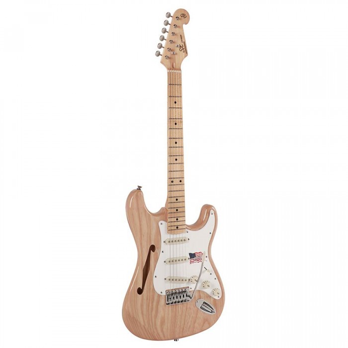 SX SST/ASH/H/NA Hollow Body Elektro Gitar (Natural)