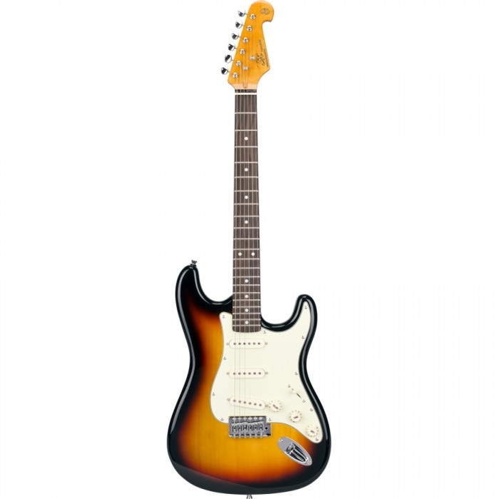 SX Stratocaster Elektro Gitar (3-Tone Sunburst)